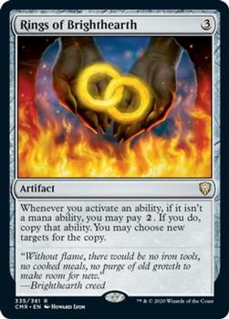 2020 Magic the Gathering Commander Legends #335 Rings of Brighthearth Front