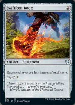 2020 Magic the Gathering Commander Legends #474 Swiftfoot Boots Front