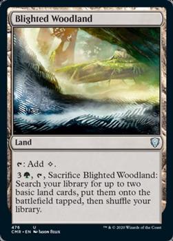 2020 Magic the Gathering Commander Legends #476 Blighted Woodland Front