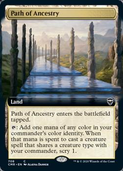 2020 Magic the Gathering Commander Legends #708 Path of Ancestry Front