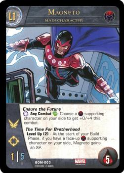 2018 Upper Deck VS System 2PCG: Brotherhood of Mutants #BOM-003 Magneto Front