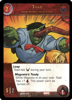 2018 Upper Deck VS System 2PCG: Brotherhood of Mutants #BOM-010 Toad Front