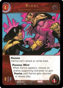 2018 Upper Deck VS System 2PCG: New Mutants #NEW-011 Karma Front