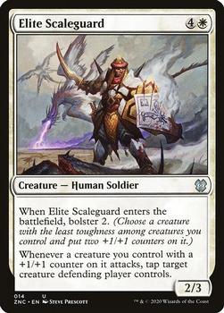 2020 Magic the Gathering Zendikar Rising Commander #014 Elite Scaleguard Front