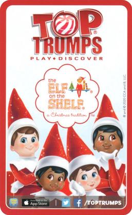 2020 Top Trumps Elf on the Shelf a Christmas Tradition #NNO Marshmallow Avalanche Back