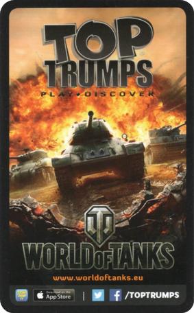2019 Top Trumps World of Tanks #NNO B1 Back