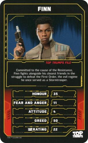 2020 Top Trumps Star Wars The Rise of Skywalker #NNO Finn Front