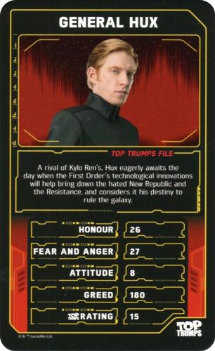 2020 Top Trumps Star Wars The Rise of Skywalker #NNO General Hux Front