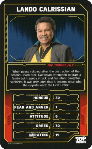 2020 Top Trumps Star Wars The Rise of Skywalker #NNO Lando Calrissian Front