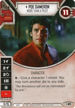 2017 Fantasy Flight Games Star Wars Destiny Two Player Game #25 Poe Dameron - More Than A Pilot Front