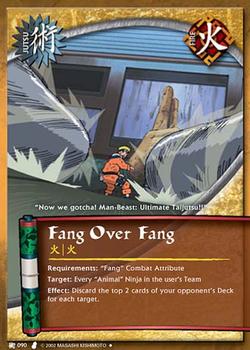 2002 Bandai Naruto: Curse of the Sand #090 Fang over Fang Front