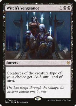 2019 Magic the Gathering Throne of Eldraine - Planeswalker Stamped Promos #111/269 Witch's Vengeance Front