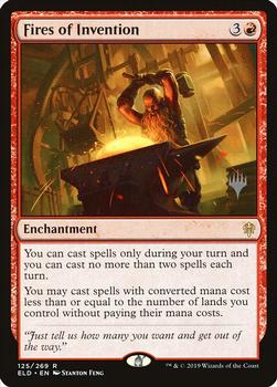 2019 Magic the Gathering Throne of Eldraine - Planeswalker Stamped Promos #125/269 Fires of Invention Front