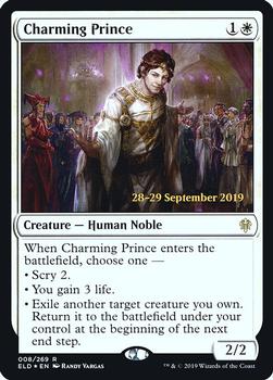 2019 Magic the Gathering Throne of Eldraine - Date-stamped Promos #008/269 Charming Prince Front