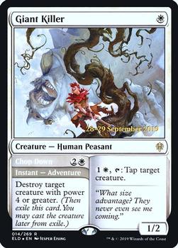 2019 Magic the Gathering Throne of Eldraine - Date-stamped Promos #014/269 Giant Killer / Chop Down Front
