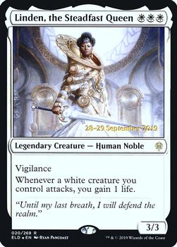 2019 Magic the Gathering Throne of Eldraine - Date-stamped Promos #020/269 Linden, the Steadfast Queen Front