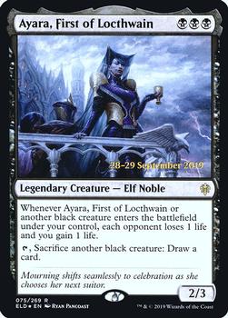 2019 Magic the Gathering Throne of Eldraine - Date-stamped Promos #075/269 Ayara, First of Locthwain Front
