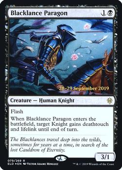 2019 Magic the Gathering Throne of Eldraine - Date-stamped Promos #079/269 Blacklance Paragon Front