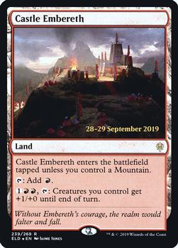 2019 Magic the Gathering Throne of Eldraine - Date-stamped Promos #239/269 Castle Embereth Front
