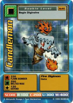 1999 Digimon: Digi-Battle CCG Series 1 Starter Set - Secret Holos #St-41S Candlemon Front