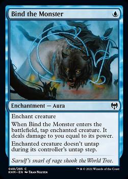 2021 Magic the Gathering Kaldheim #048 Bind the Monster Front