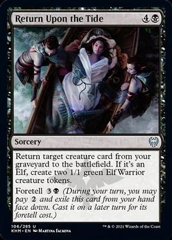 2021 Magic the Gathering Kaldheim #106 Return Upon the Tide Front