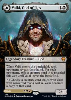 2021 Magic the Gathering Kaldheim #286 Valki, God of Lies / Tibalt, Cosmic Impostor Front