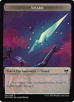 2021 Magic the Gathering Kaldheim - Foil Double-sided Tokens #001 / 015 Shard / Elf Warrior Front