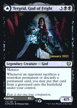 2021 Magic the Gathering Kaldheim - Prerelease Promos #112 Tergrid, God of Fright / Tergrid's Lantern Front
