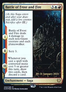 2021 Magic the Gathering Kaldheim - Prerelease Promos #204 Battle of Frost and Fire Front