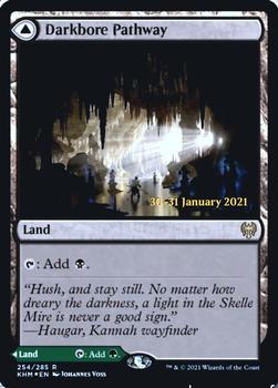 2021 Magic the Gathering Kaldheim - Prerelease Promos #254 Darkbore Pathway / Slitherbore Pathway Front