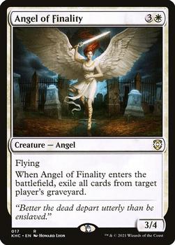 2021 Magic the Gathering Kaldheim Commander #017 Angel of Finality Front
