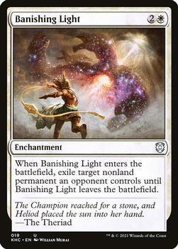 2021 Magic the Gathering Kaldheim Commander #019 Banishing Light Front