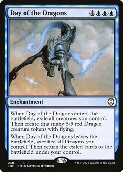 2021 Magic the Gathering Kaldheim Commander #038 Day of the Dragons Front