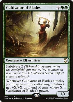 2021 Magic the Gathering Kaldheim Commander #055 Cultivator of Blades Front