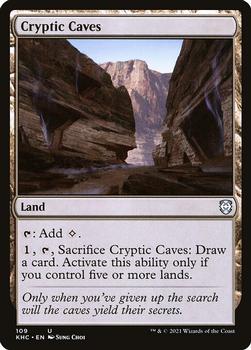 2021 Magic the Gathering Kaldheim Commander #109 Cryptic Caves Front