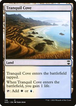 2021 Magic the Gathering Kaldheim Commander #119 Tranquil Cove Front