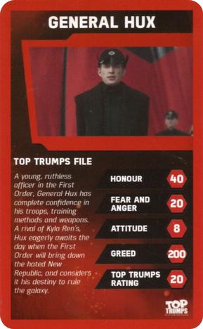 2016 Top Trumps Star Wars The Force Awakens #NNO General Hux Front