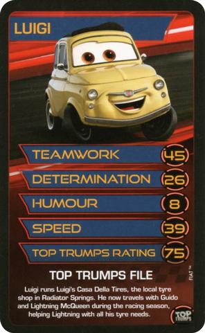 2017 Top Trumps Disney Pixar Cars 3 #NNO Luigi Front