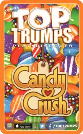 2016 Top Trumps Candy Crush #NNO Bubblegum Troll Back