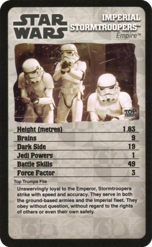 2016 Top Trumps Specials Star Wars Episodes 4-6 #NNO Imperial Stormtroopers Front