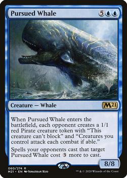 2020 Magic The Gathering Core Set 2021 - Planeswalker Stamped Promos #060 Pursued Whale Front