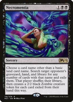 2020 Magic The Gathering Core Set 2021 - Planeswalker Stamped Promos #116 Necromentia Front