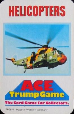 1976 Ace Trumps Helicopters #NNO Title card Front