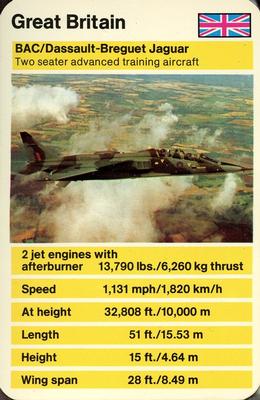 1970-79 Ace Trumps Jumbo Jets #NNO BAC/Dassault-Breguet Jaguar Front