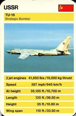 1970-79 Ace Trumps Jumbo Jets #NNO TU-16 Front
