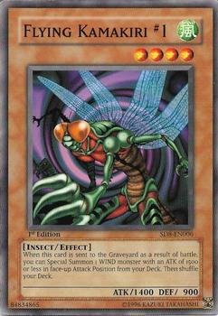 2006 Yu-Gi-Oh! Lord of the Storm 1st Edition #SD8-EN006 Flying Kamakiri #1 Front
