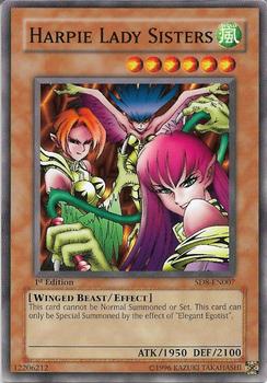 2006 Yu-Gi-Oh! Lord of the Storm 1st Edition #SD8-EN007 Harpie Lady Sisters Front