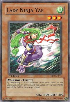 2006 Yu-Gi-Oh! Lord of the Storm 1st Edition #SD8-EN011 Lady Ninja Yae Front