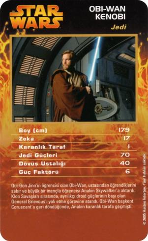 2005 Top Trumps Specials Star Wars Episodes I-III (Turkish) #NNO Obi-Wan Kenobi Front